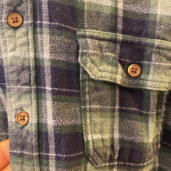 Mossimo Blue and Green Flannel - Picture 3 of 4